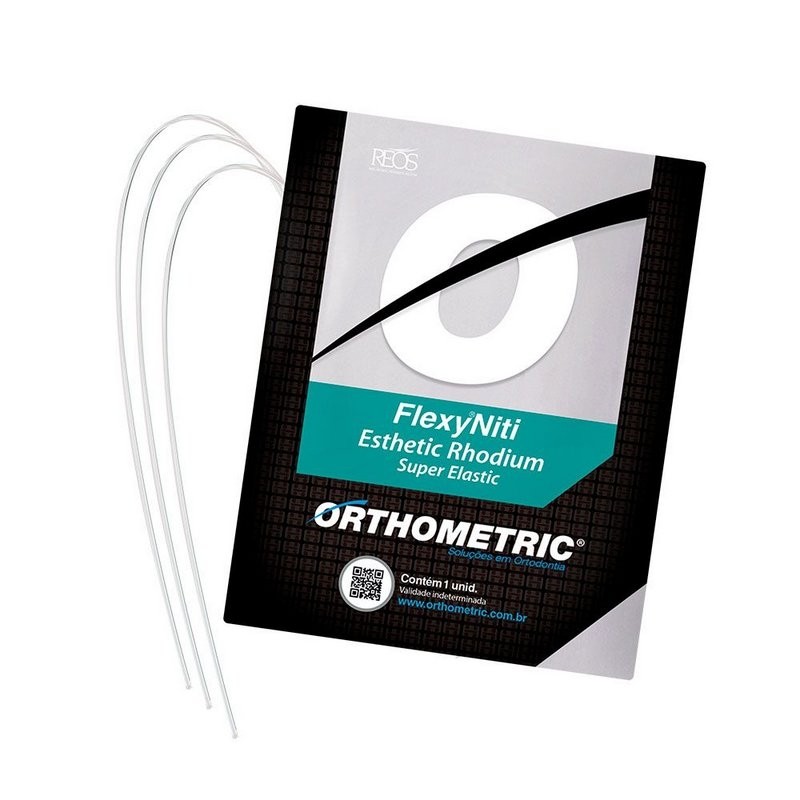 Arco Flexy Niti Estetico Rhodium 017x025 Sup - Orthometric