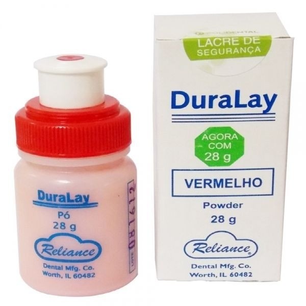 Resina Acrilica Duralay Po Vermelho - Reliance