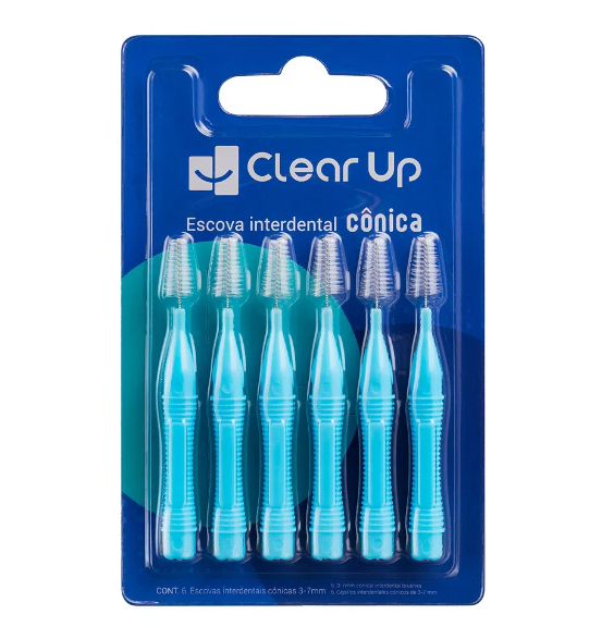 Escova Interdental Cônica C/6 HC599 Clear Up - Multilaser Saúde