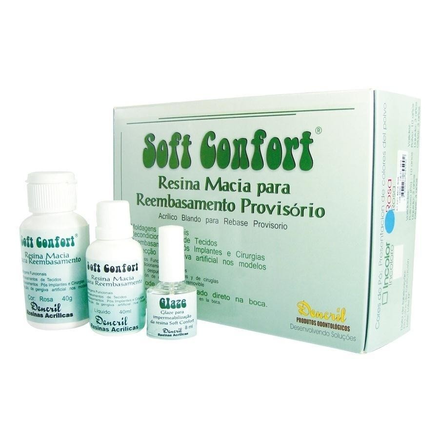Kit Resina Soft-Confort Macia Rosa - Dencril