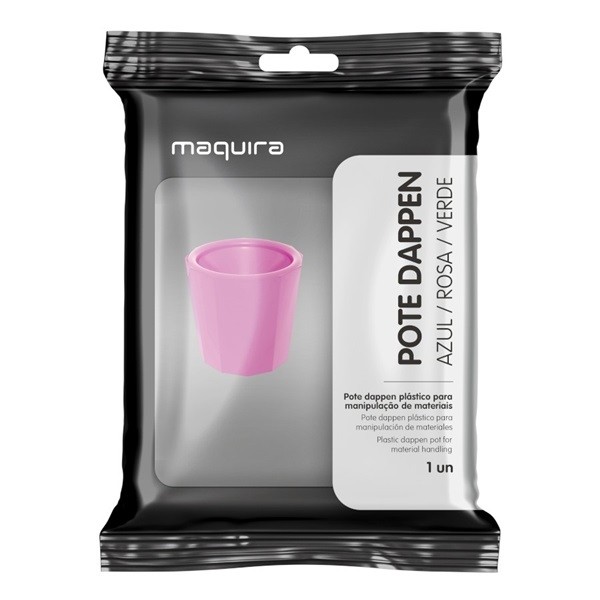 Pote Dappen Plastico Rosa - Maquira