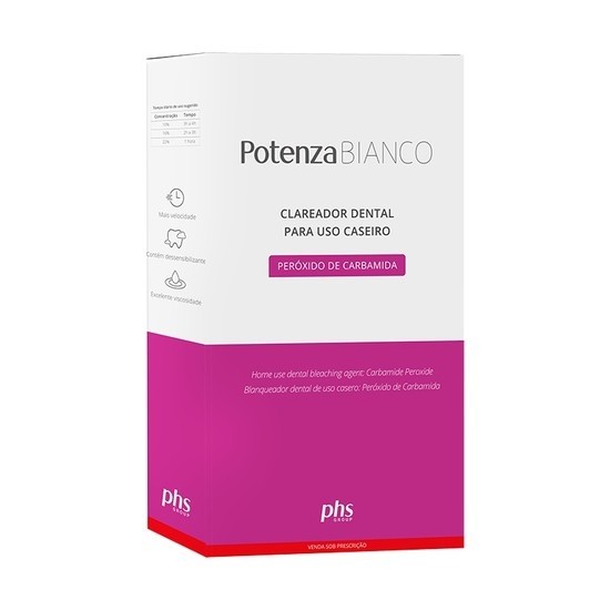 Clareador Potenza Bianco PF 22% C/ 8 Seringas - PHS