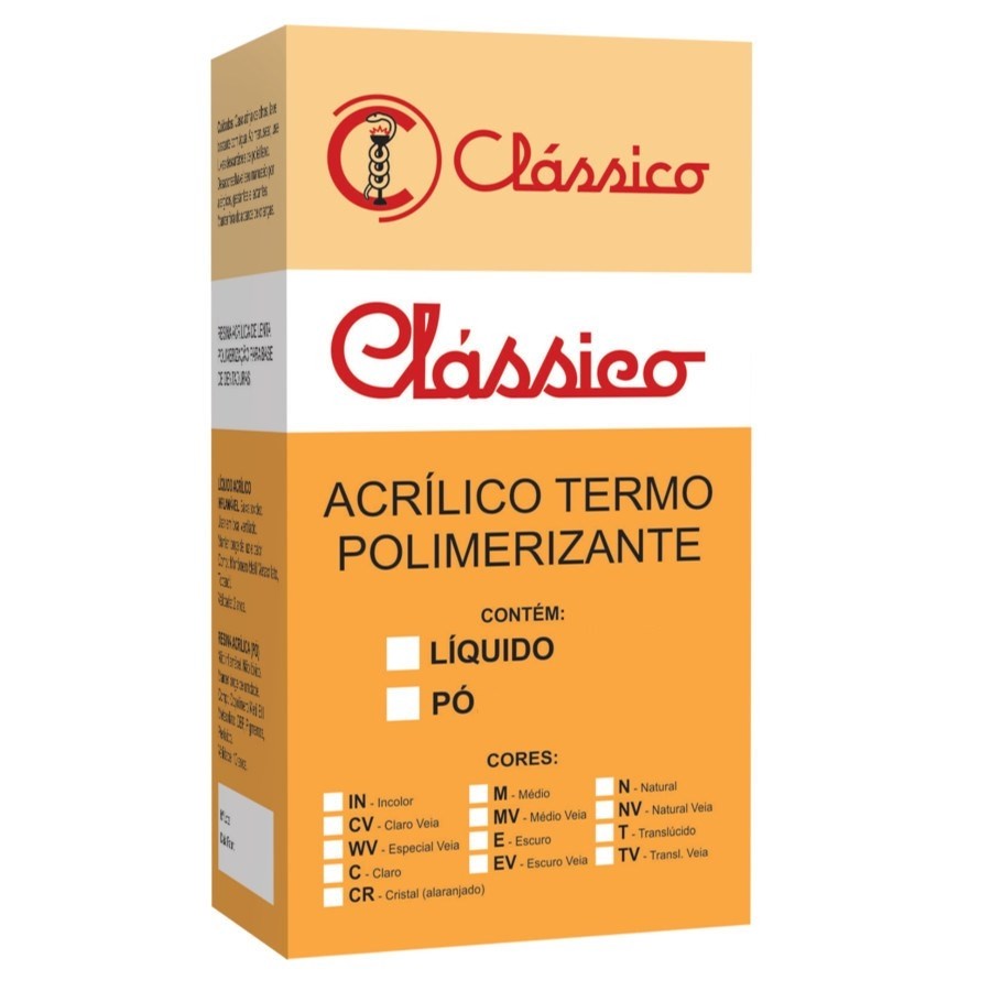 Resina Acrilica Termo Incolor 80g - Classico