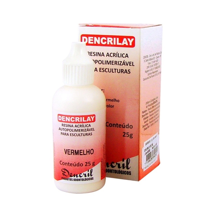 Resina Dencrilay Po Vermelha - Dencril