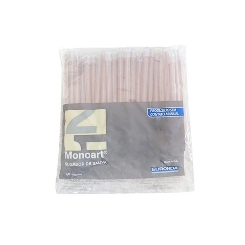 Sugador Descartável Monoart Transparente - Euronda