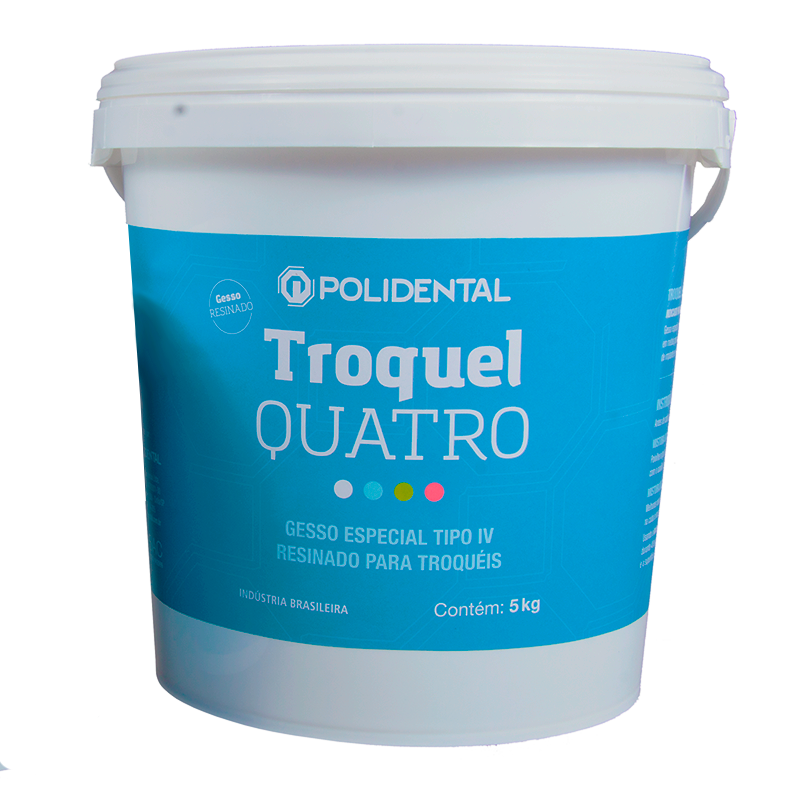 Gesso Especial Tipo IV Troquel Quatro 5kg Rosa - Polidental