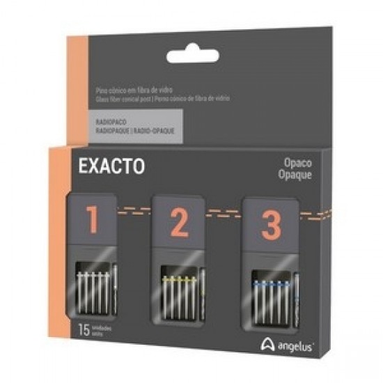 Pino De Fibra Exacto 1-2-3 Kit C/15 + Brocas - Angelus 