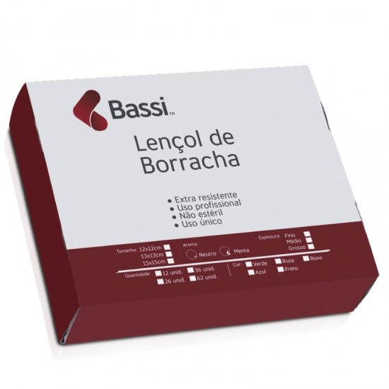 Lencol De Borracha Azul Bassi 15x15 - Easy 