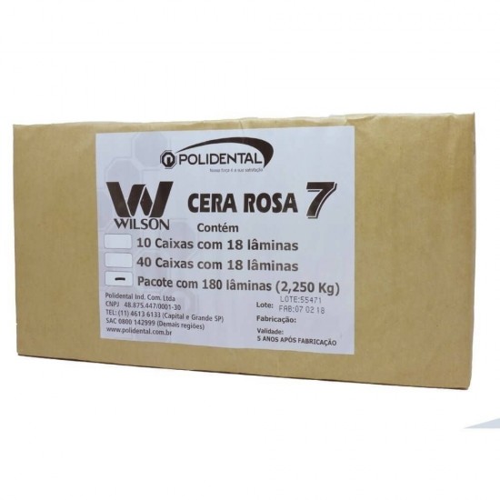 Cera Rosa 7 Wilson 2,250kg - Polidental