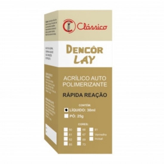 Liquido Acrilico Auto Dencor 30ml - Classico