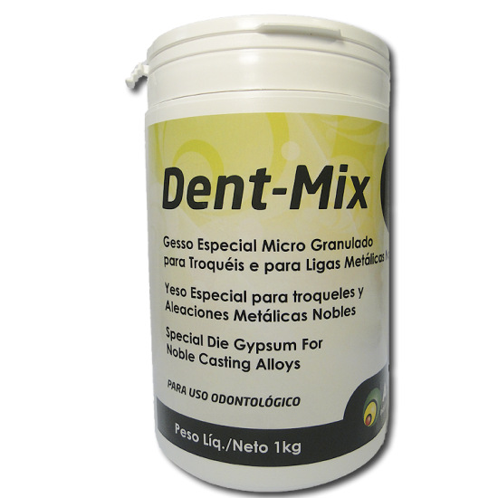 Gesso Esp Dent-Mix Verde 1kg - Asfer