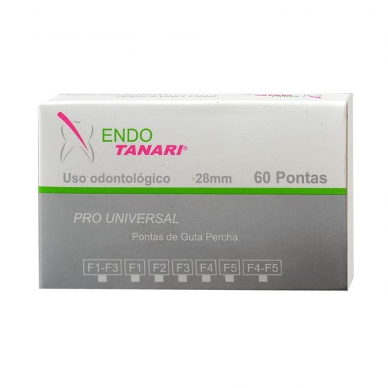 Pontas De Gutta Percha Pro U F1-F2-F3 C/60 - Tanari 
