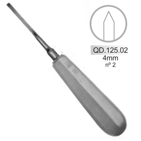 Cinzel Gardner Ponta Triangular 4mm - Quinelato