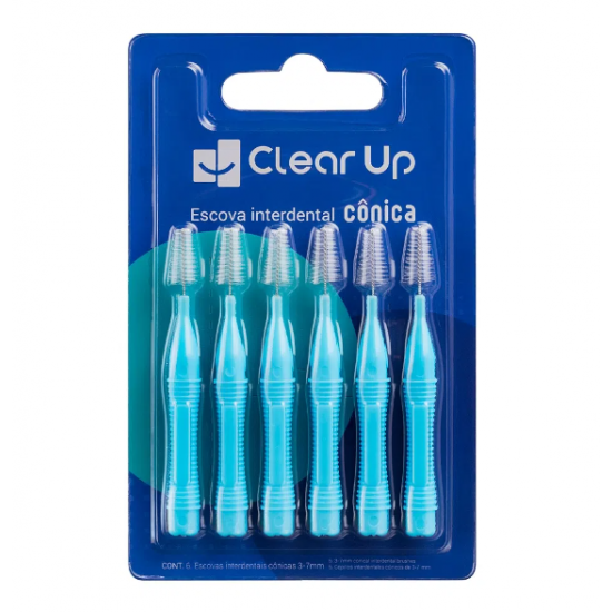 Escova Interdental Cônica C/6 HC599 Clear Up - Multilaser Saúde