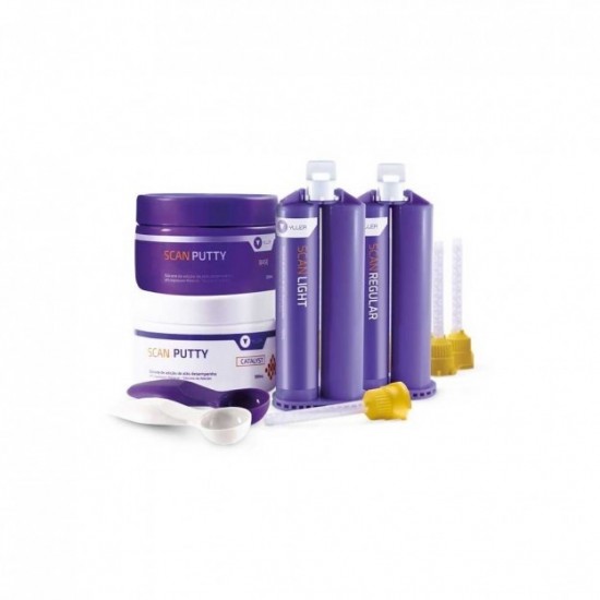Kit Silicone De Adicao Promo Scan Putty Light + Regular - Yller