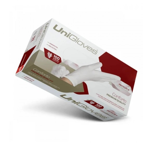 Luva Confort Premium Sem Pó  Pequena - Unigloves
