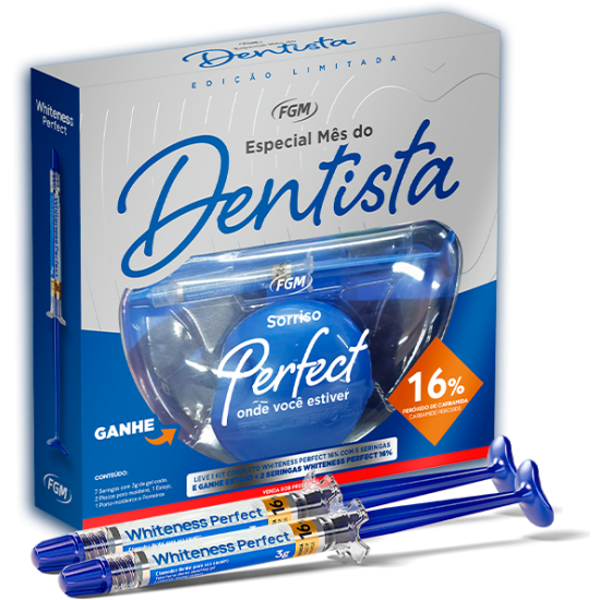 Clareador Whiteness Perfect 16% - Especial Mês do Dentista  - FGM
