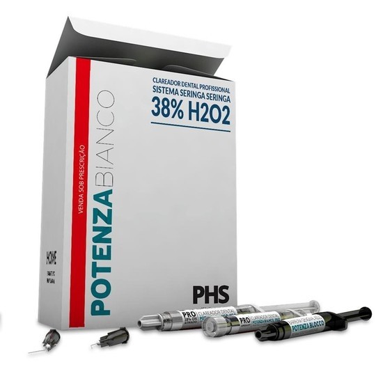Clareador Potenza Bianco Pro SS H202 38% com 1 Seringa - PHS
