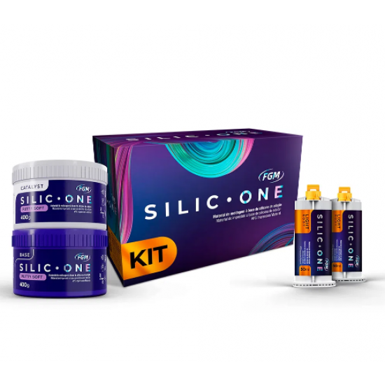 Kit Silicone de Adição Silic One Putty Soft + Light Body - FGM