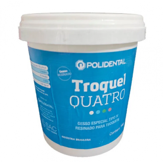 Gesso Especial Tipo IV Troquel Quatro 1kg Rosa - Polidental